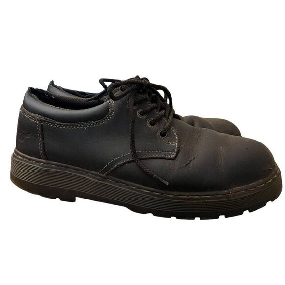 Dr Martens Mens Size 12 M Industrial Steel Toe Brown Shoes AW140 Slip Resistant - Picture 1 of 11